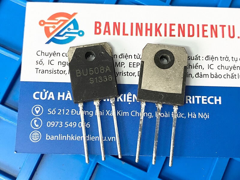 Combo 2 con BU508A, BU508 Transistor NPN 8A 700V TO-3P (Tháo Máy)