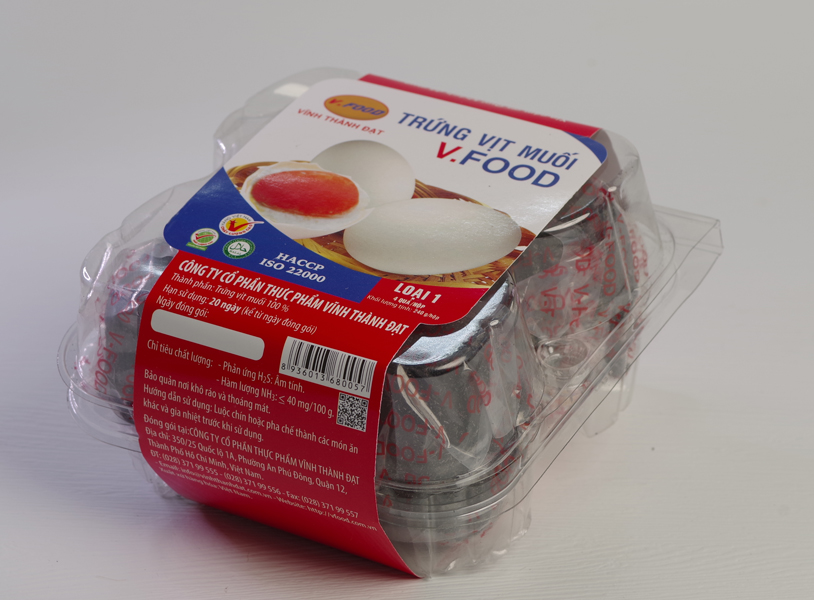(giao nhanh HCM) TRỨNG VỊT MUỐI VFOOD (HỘP 4 QUẢ)