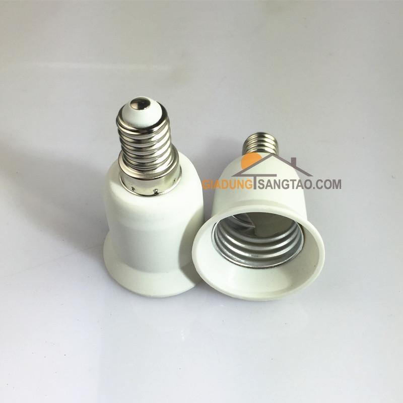 Đầu chuyển đổi đui xoáy từ E14 sang E27