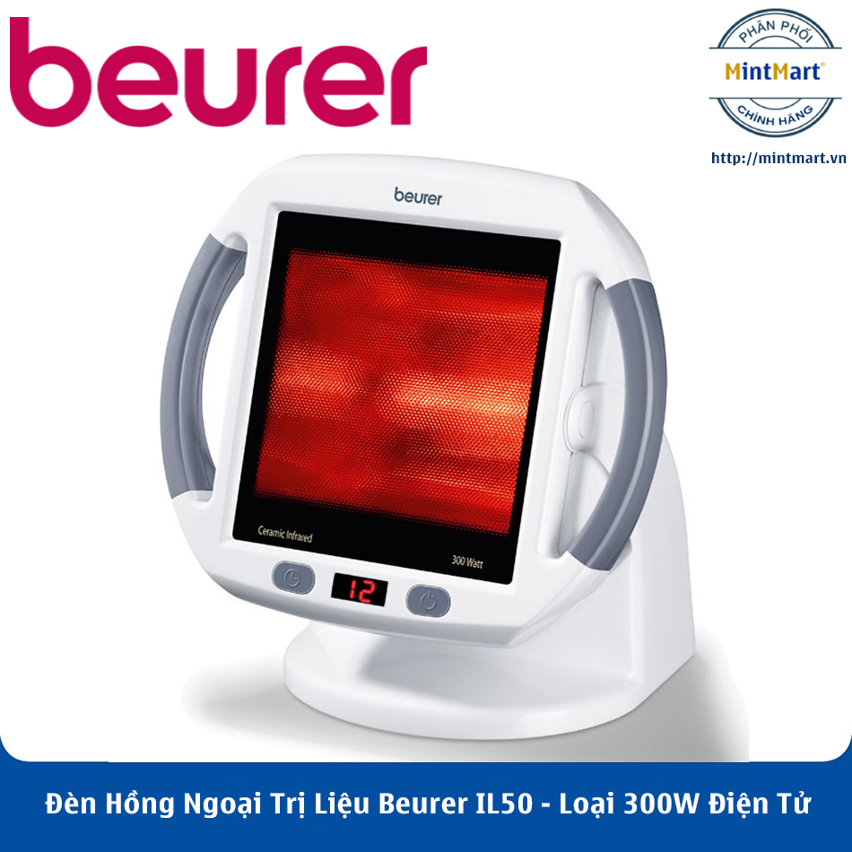Đèn hồng ngoại trị liệu beurer il50 – loại 300w điện tử – hàng chính hãng
