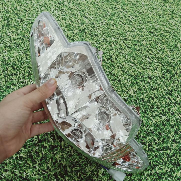 Đầu đèn pha xe WAVE 2 bóng tròn cực sáng