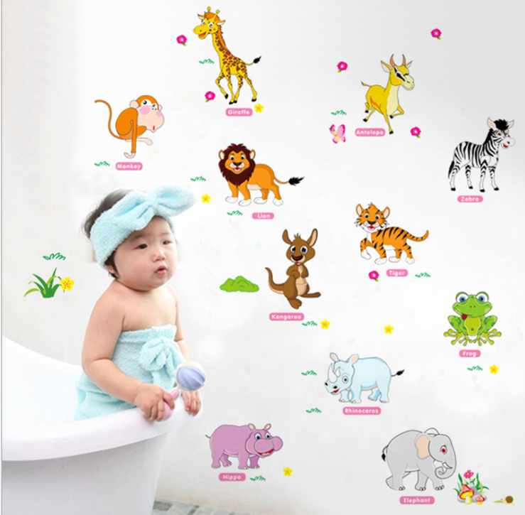 Dcal dán tường mẫu: Vườn thú tiếng anh