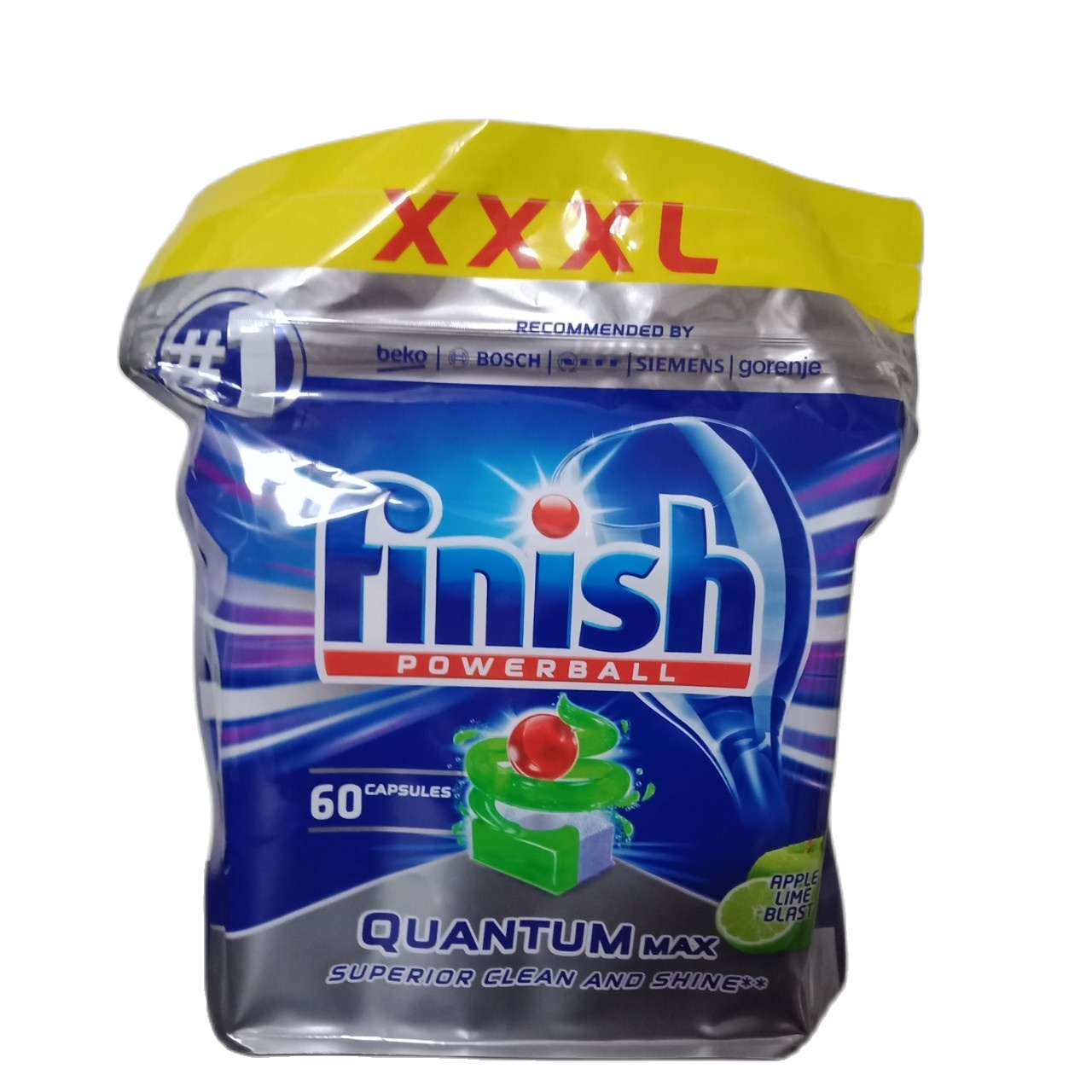 viên rửa bát finish quantum TÚI 60 VIÊN