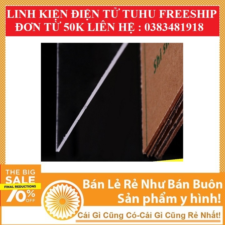 Mica Trong Khổ A4 Dày 2mm (Mica Đài Loan)- Linhkiendientubk