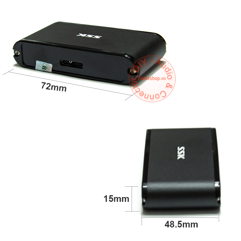 Đầu đọc thẻ nhớ SD Micro SD TF CF USB 3.0 - Reader card all in one USB 3.0 SSK SCRM-630