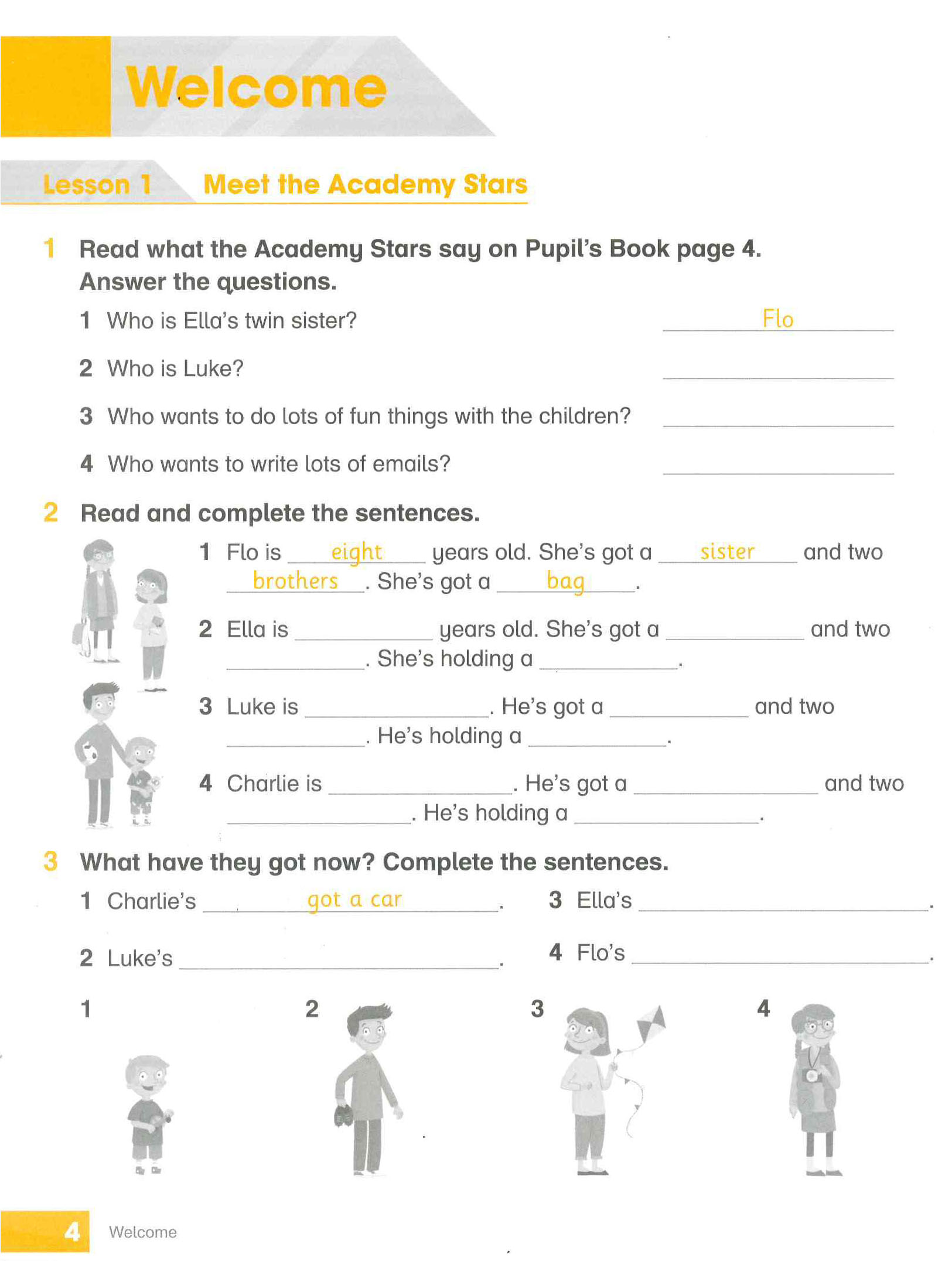 ACADEMY STARS PUPIL'S BOOK   (sách màu+ den trắng)