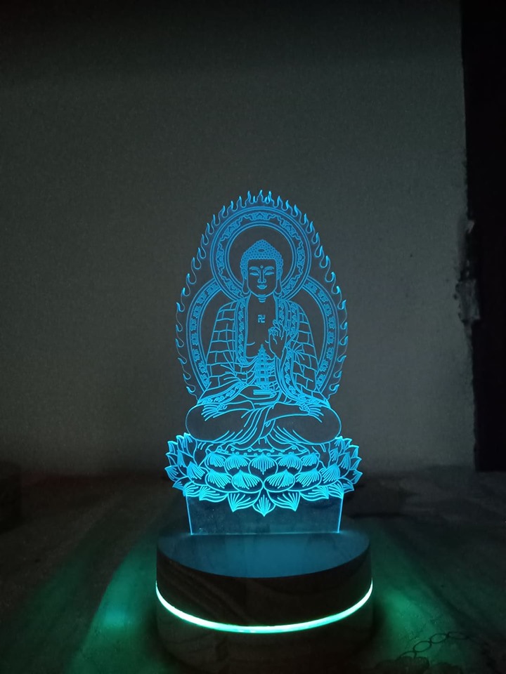 đèn thờ đèn led hình phật Dược Sư