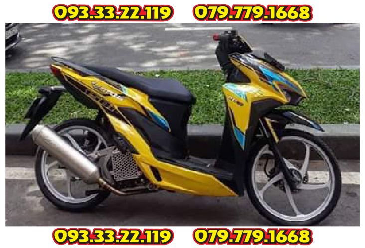 Tem Rời Honda Vario 2018 Dán Xe Vàng Đen