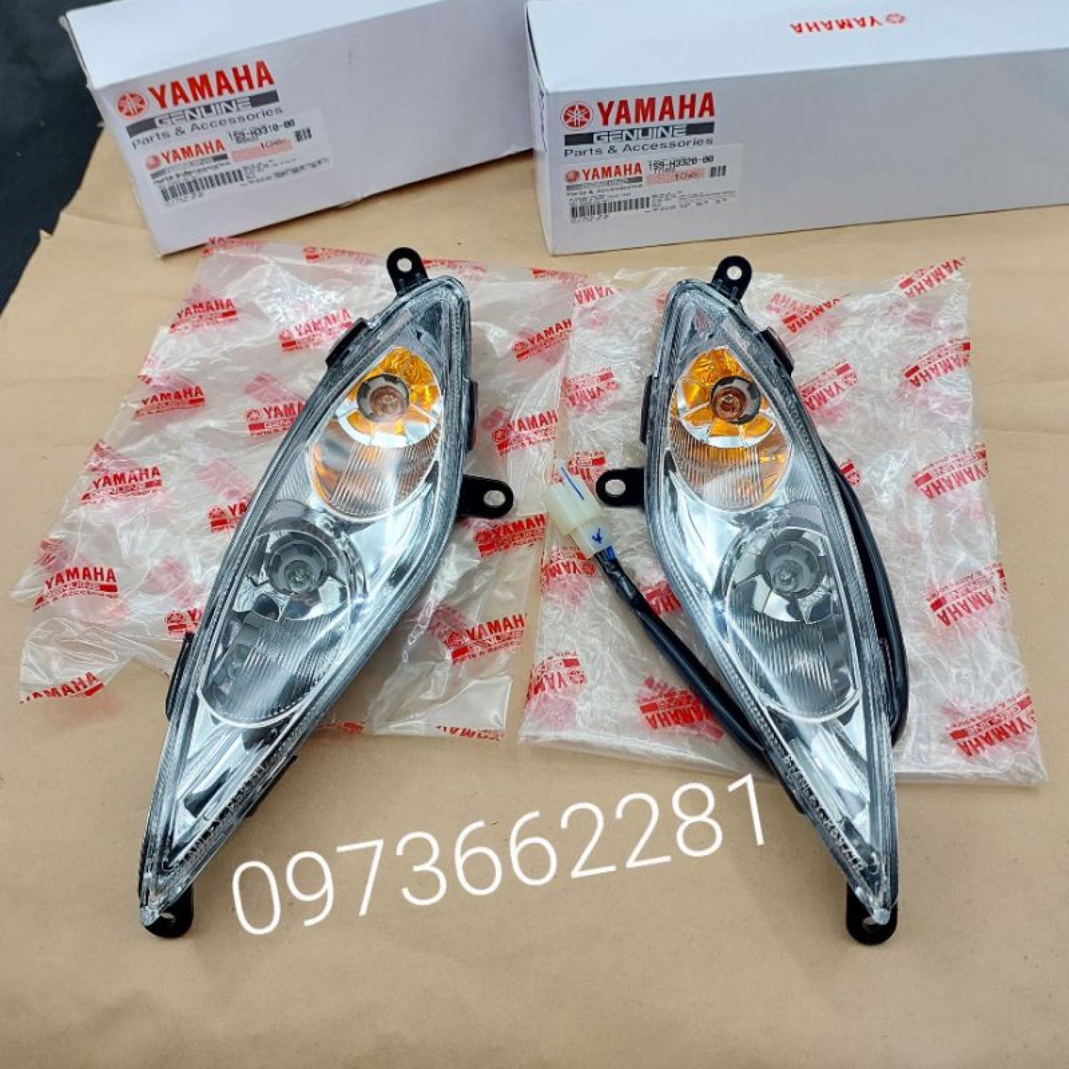 Cặp đèn xi nhan trước xe exciter 2006-2010 zin yamaha
