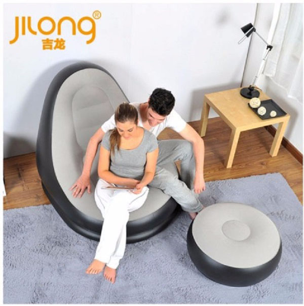 Ghế hơi tựa lưng bọc nhung cao cấp