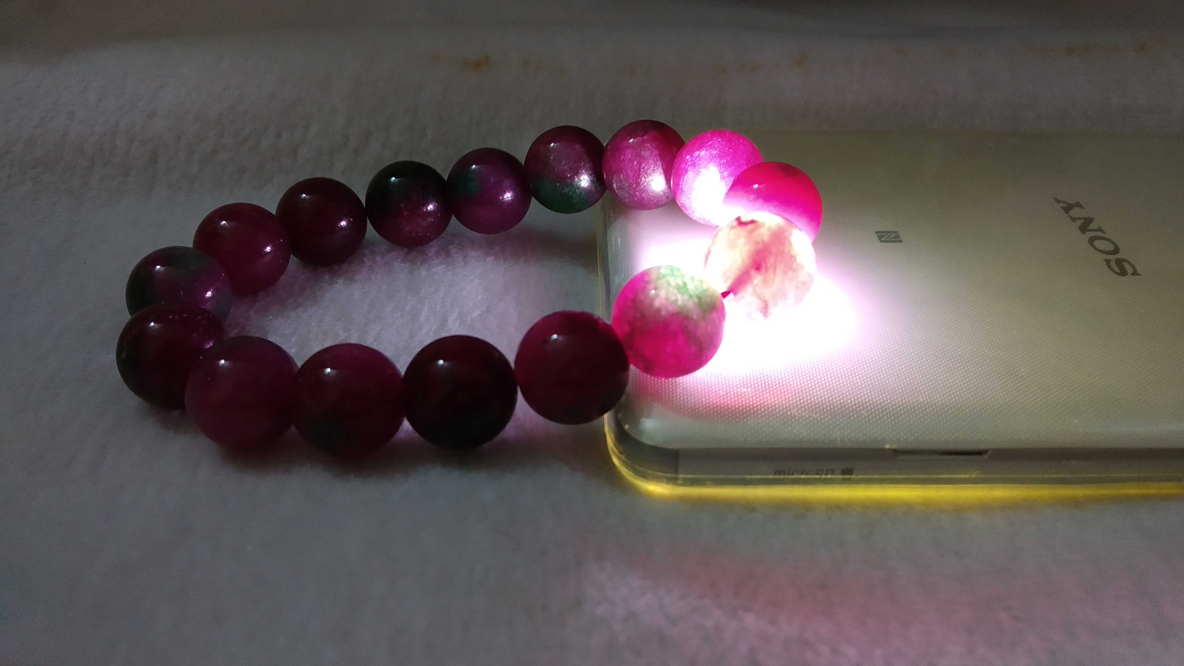 Vòng tay đá Ruby Nam Phi 10 ly đá tự nhiên