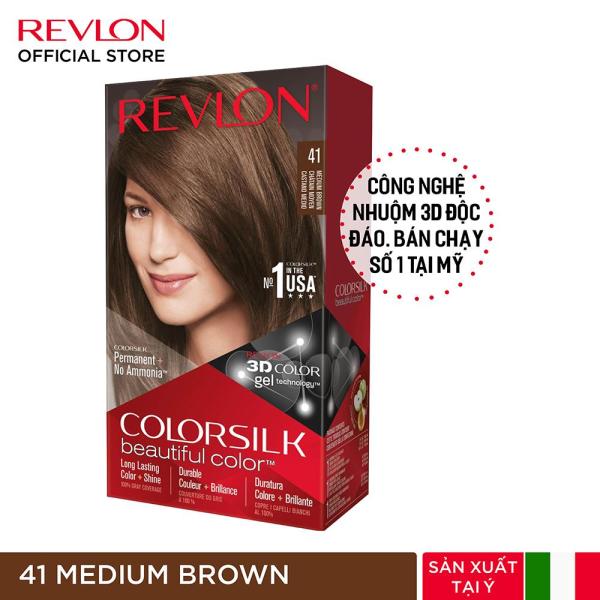 [Mua 2 tặng 1] Nhuộm tóc thời trang thương hiệu số 1 tại Mỹ Revlon Colorsilk 3D Keratin cho tóc bóng mượt và óng ánh 120ml nhập khẩu