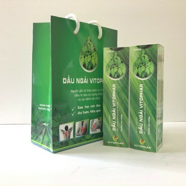 Combo 2 chai dầu ngải cứu vitophar 100ml hỗ trợ các chứng bệnh liên quan đến xương khớp