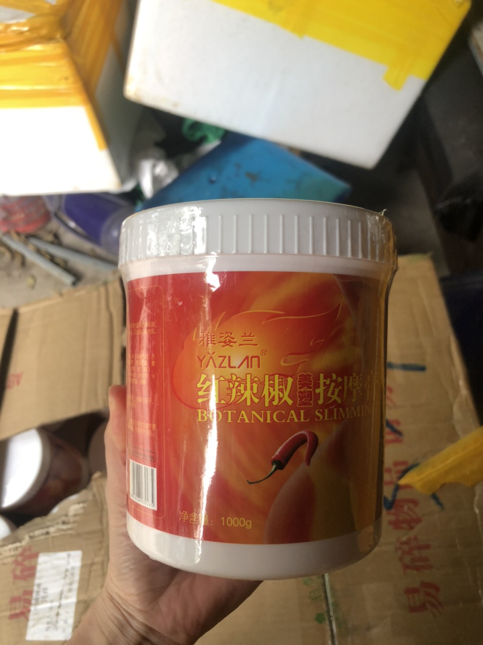 Kem tan mỡ gừng, ớt 1000g