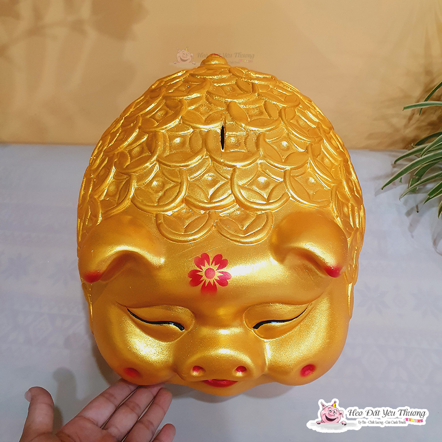 Heo đất lợn đất đồng xu may mắn tiết kiệm size đại