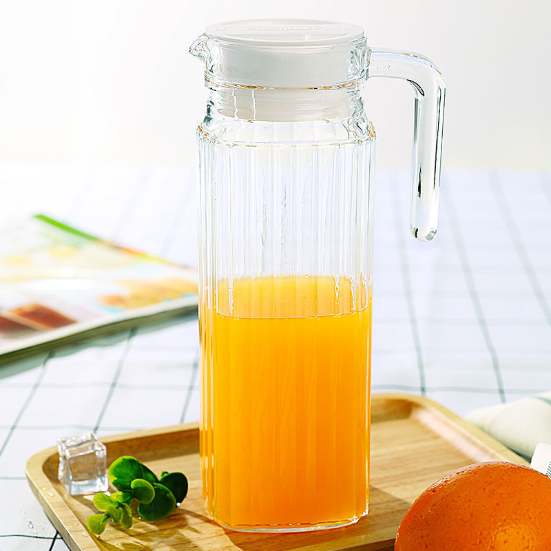 [Fire Speed 2H] glass vase water container mouth dispensing striped straps have held 1000ml high grade thick beauty