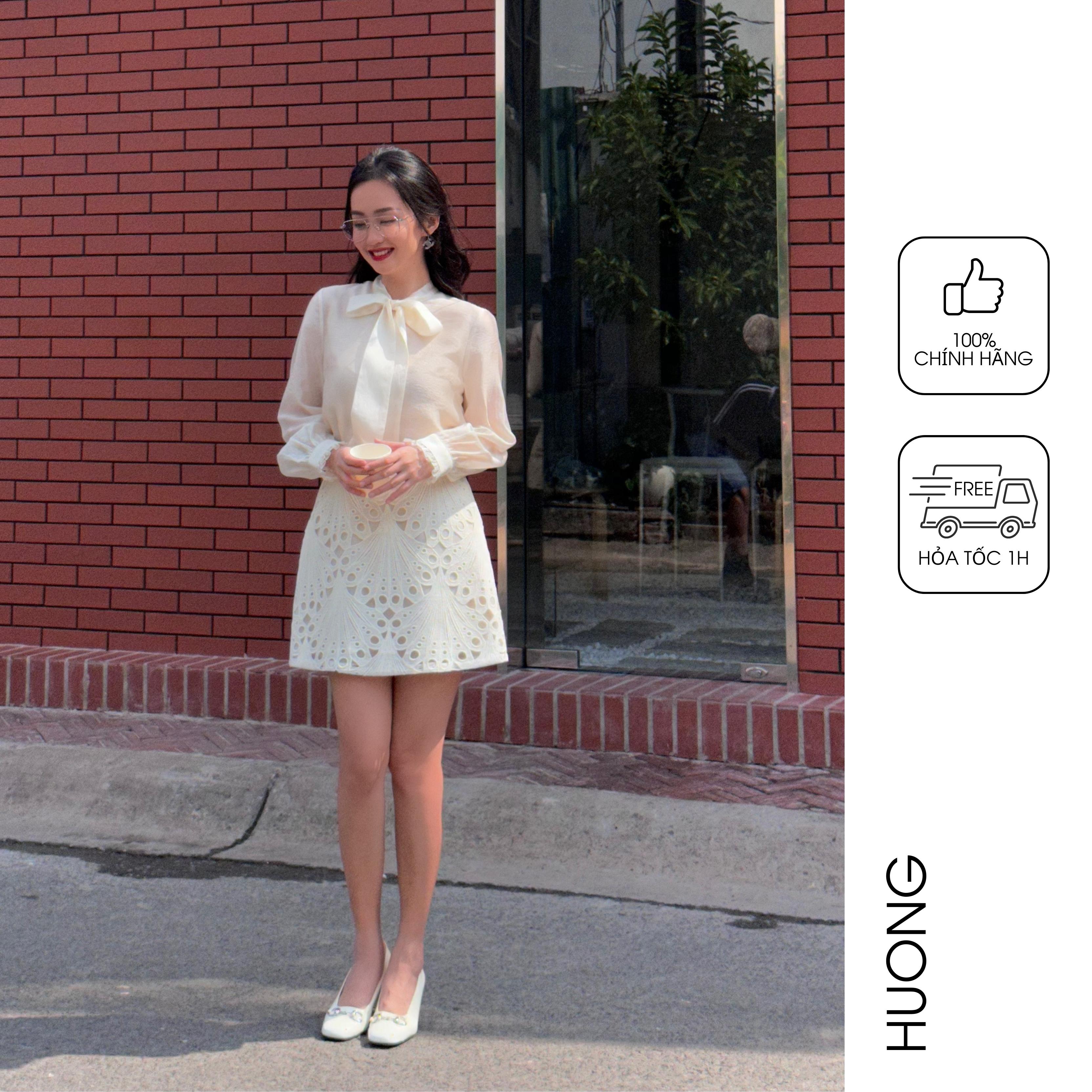 HUONG BOUTIQUE Sơ mi Naked Silk Blouse HBSM1013