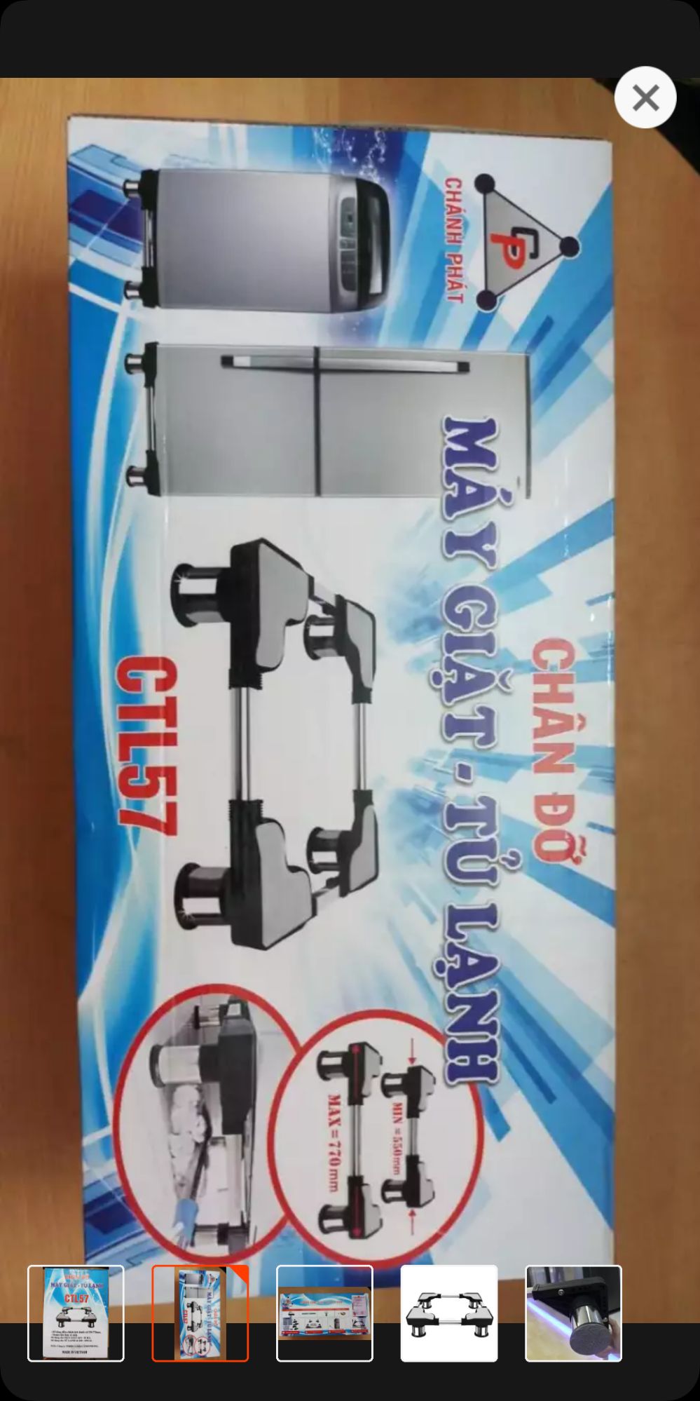 [HCM]chân đỡ tủ lạnh  máy giặt cỡ lớn CTL 57