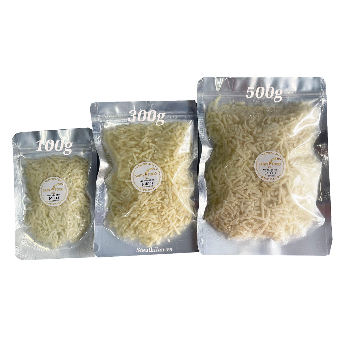 [Samy Food] [HCM SHIP 2H] Phô Mai Sợi Pháp Mozzarella Gói Chiết