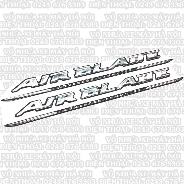 Decal chữ nổi Air Blade các màu lựa chọn cho tem dán xe máy
