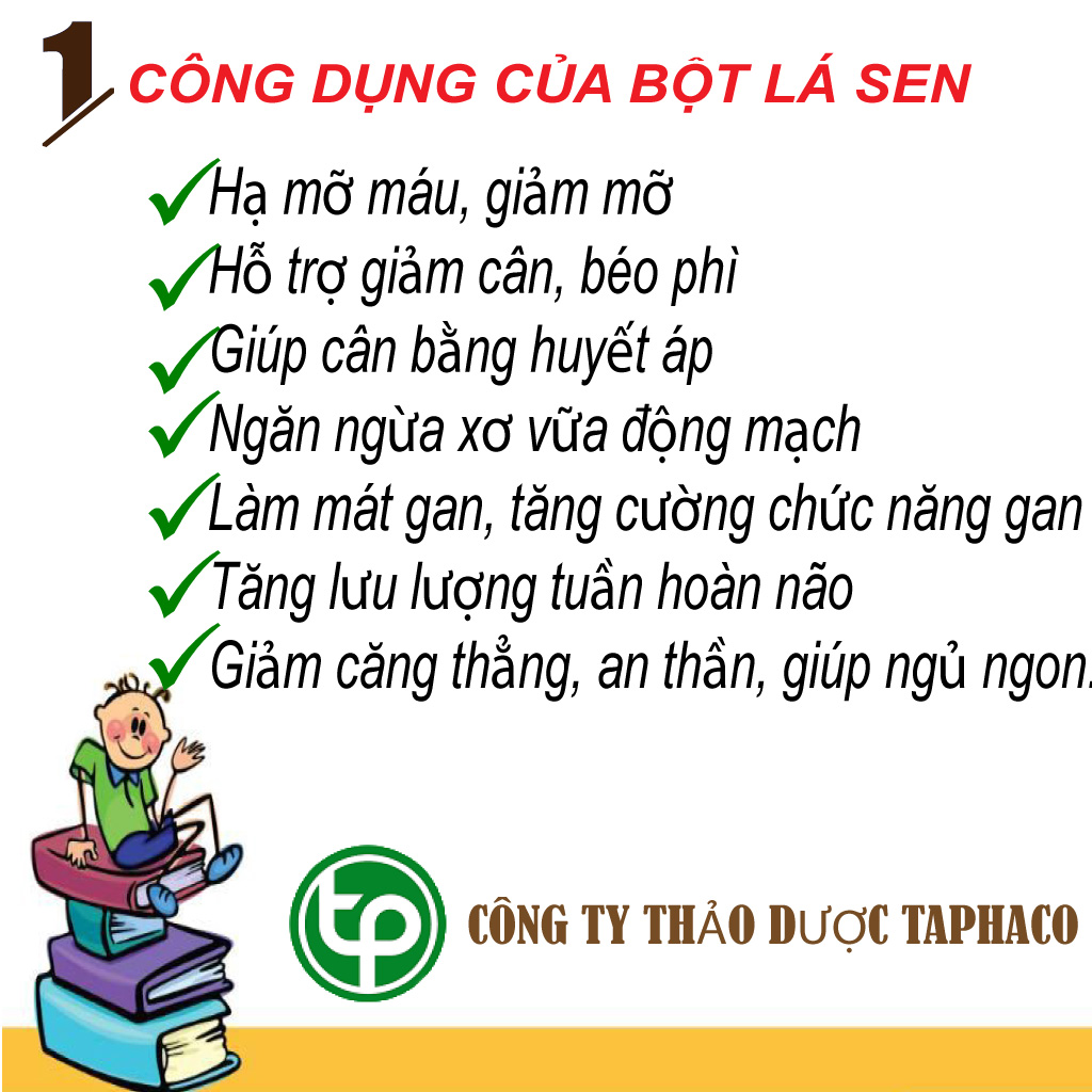 Bột Lá Sen 100g - Thảo Dược Tấn Phát