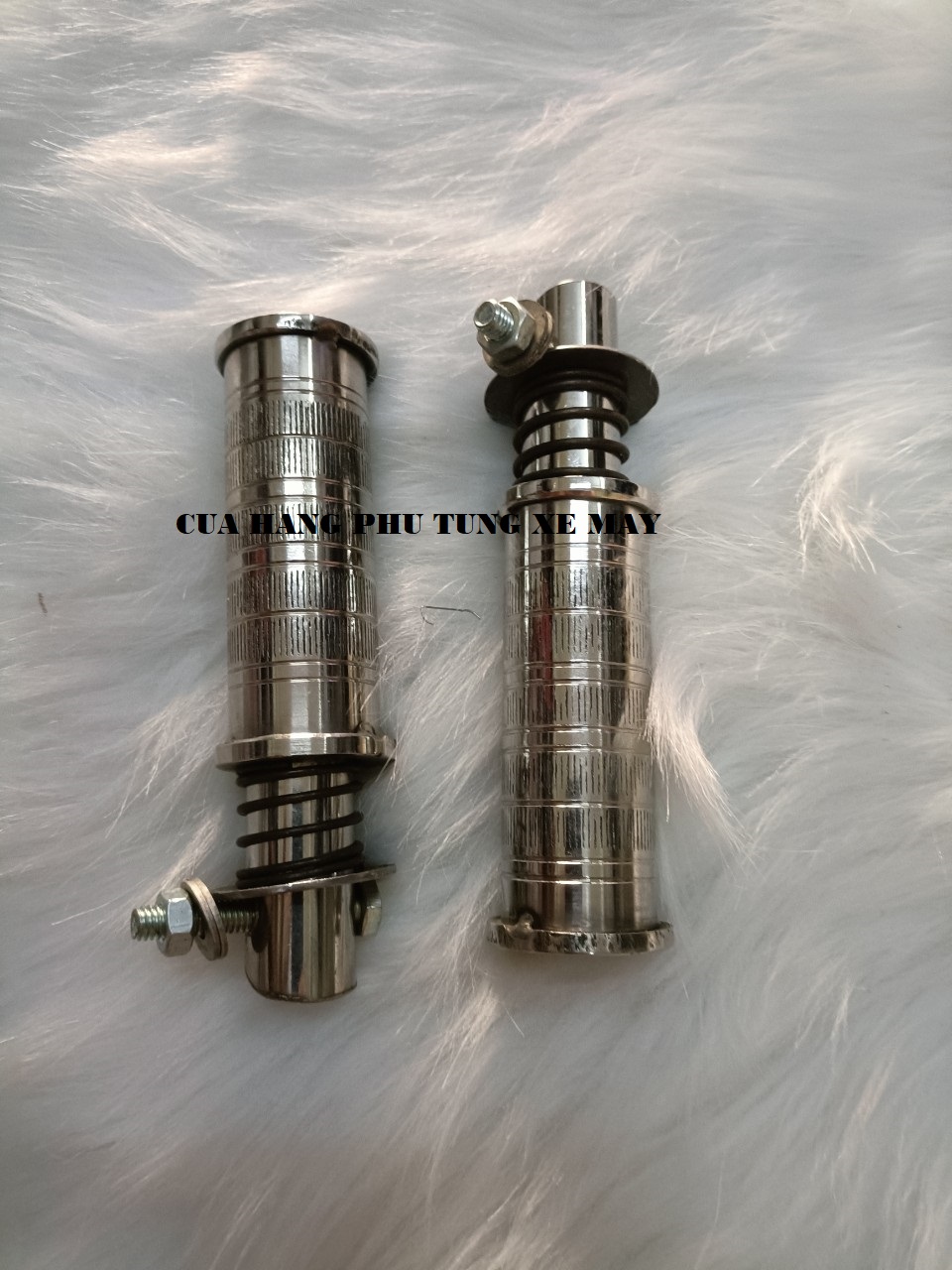 Gác chân sau xe Wave, Dream inox đặc