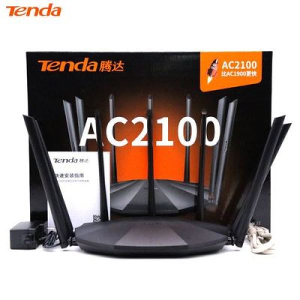 [HCM]Bộ phát wifi 2 băng tần AC2100M Tenda AC23 cổng Gigabit Tiếng Anh