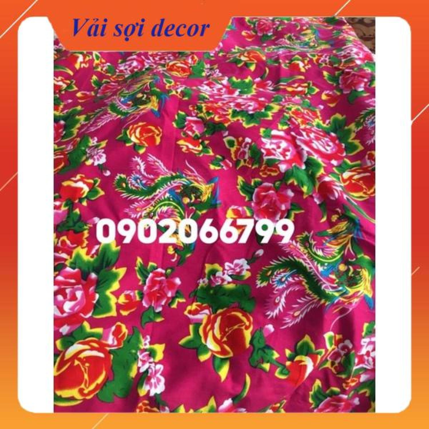 Vải chăn con công các màu chất đẹp( 2,43m x 1,6m)