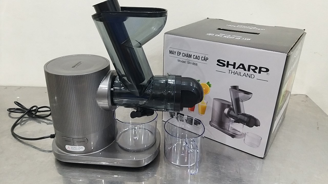 Máy ép chậm Thái Lan SH-868, máy ép chậm công nghệ mới nhất 2024, máy ép chậm sharp sh-868