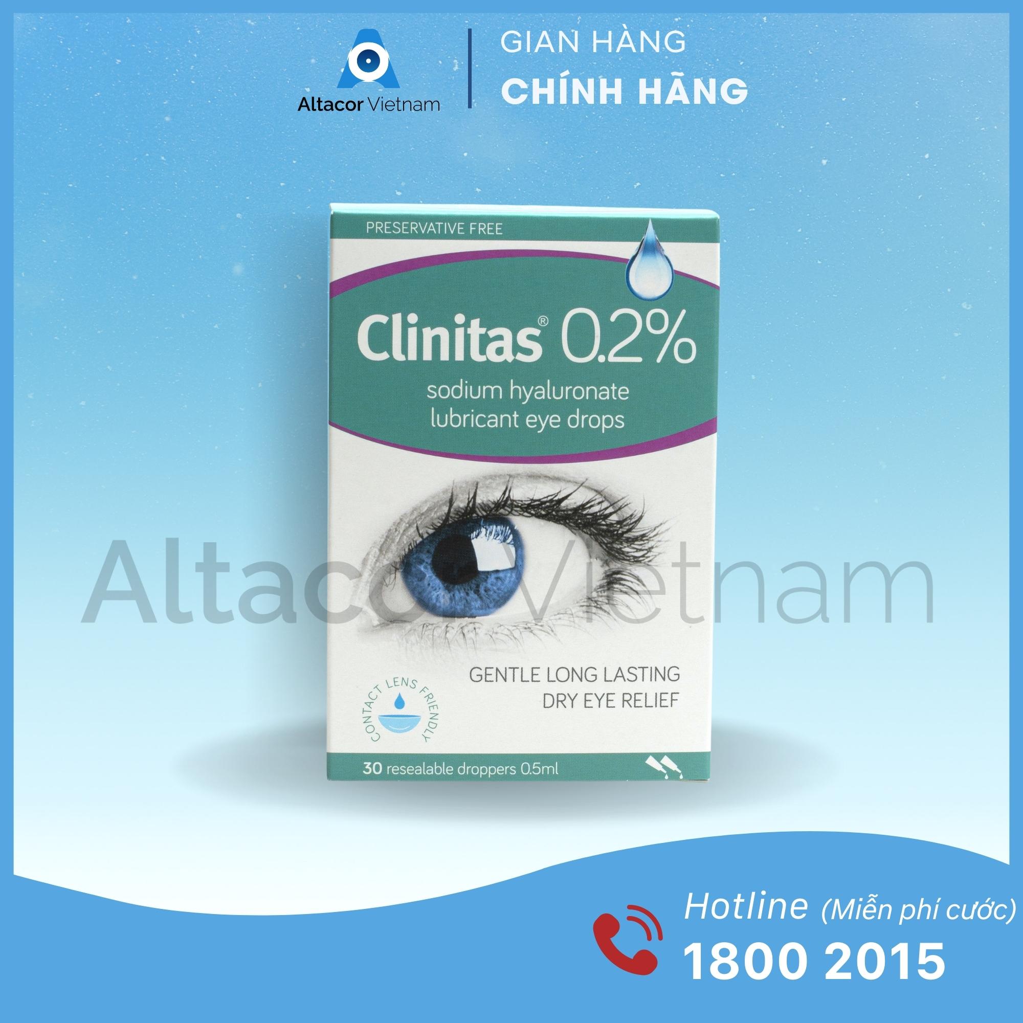 Clinitas 0,2% - Nước nhỏ mắt nhân tạo CLINITAS 0.2%