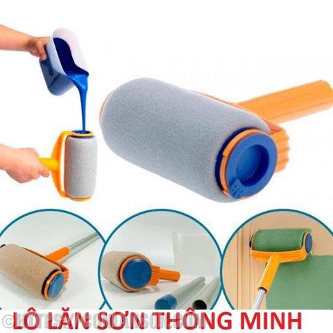 Cây lăn sơn thông minh đa năng tránh bẩn có nắp đậy