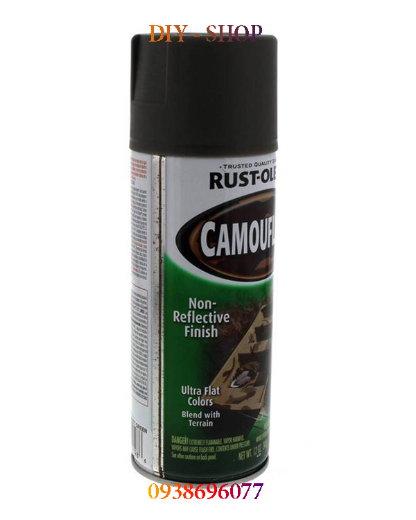 [HCM]Sơn xịt màu Quân Đội - Camouflage (Sơn cao cấp đến từ Mỹ)