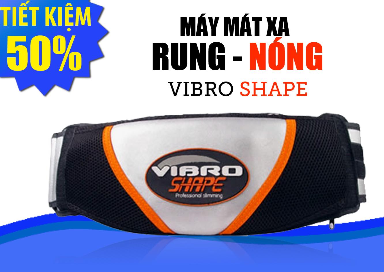 Máy massage Bụng Vibro Shape, đai massage tập bụng giảm mỡ bụng