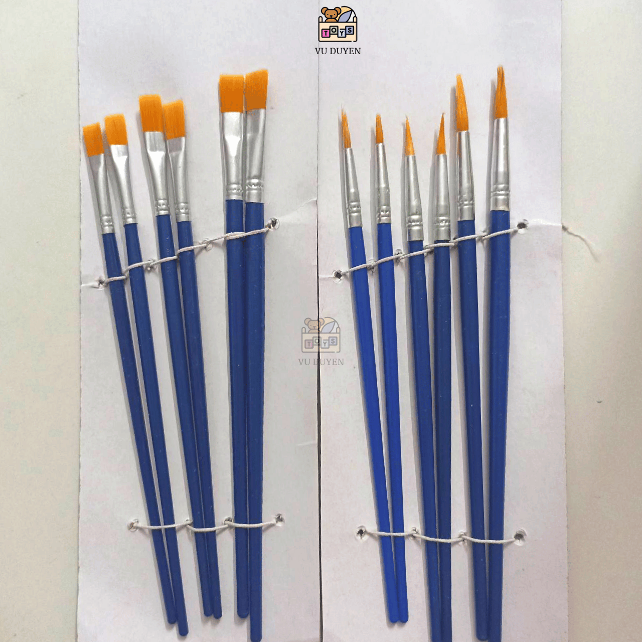 Cọ vẽ màu nước bộ 6 cây cho bé ( cọ bản , cọ nét)