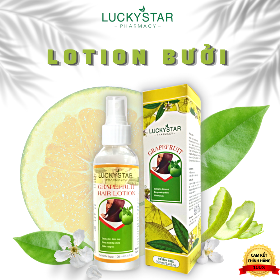 Lotion Dưỡng Tóc Tinh Dầu Bưởi Lucky Star  100ml