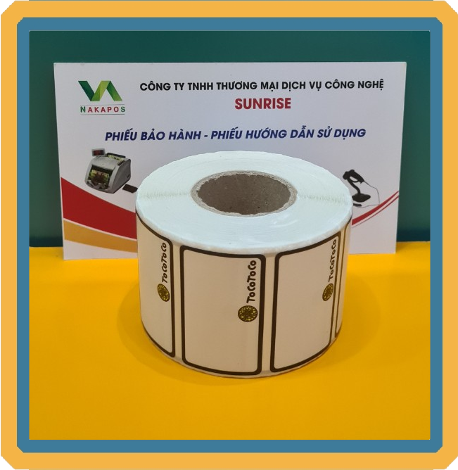 Cuộn Tem trà sữa dán cốc TOCO - TOCO