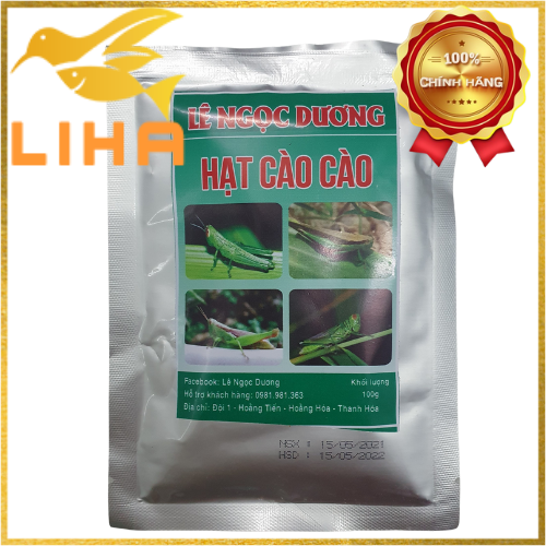 Hạt Cào Cào Lê Ngọc Dương 100gr -Thay Thế Cào Cào Tươi