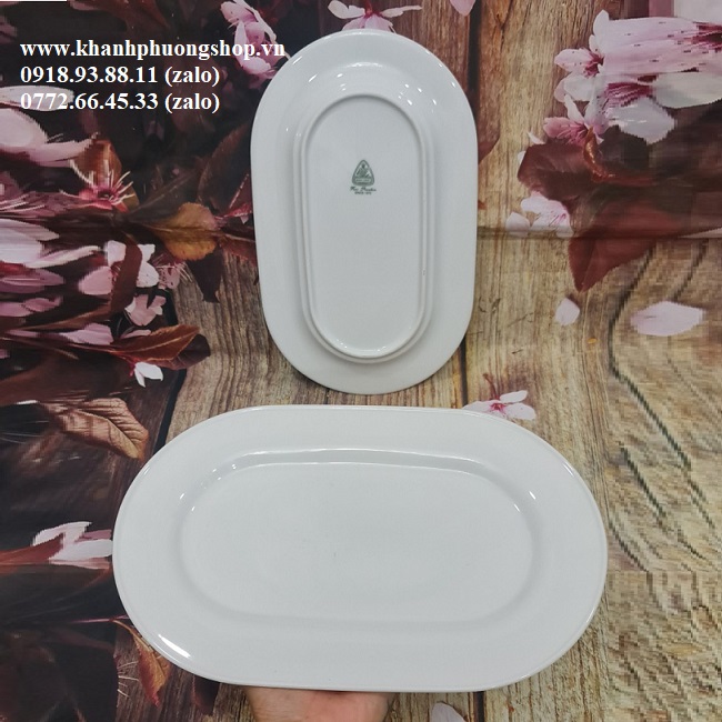 dĩa oval sứ Minh Long - dĩa oval sứ minh long