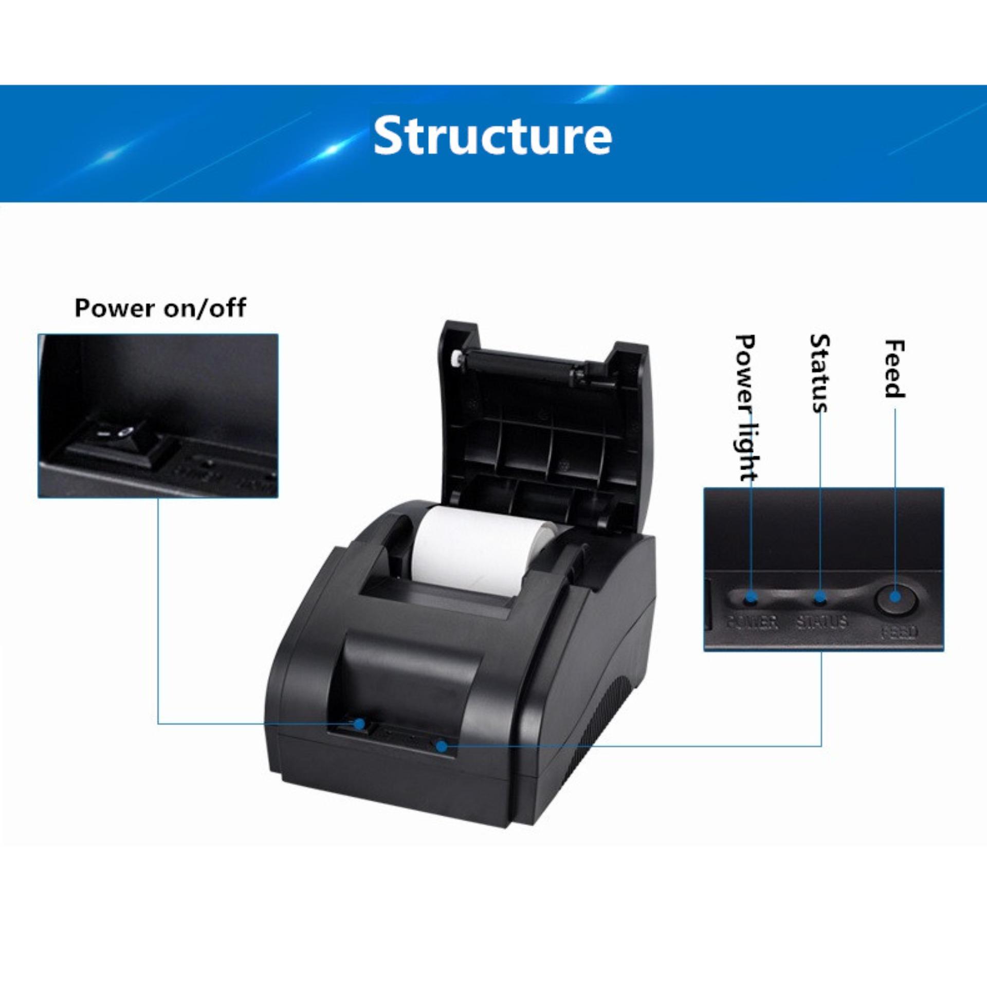 [HCM]Máy in hóa đơn Super Printer ERP085M (Đen)