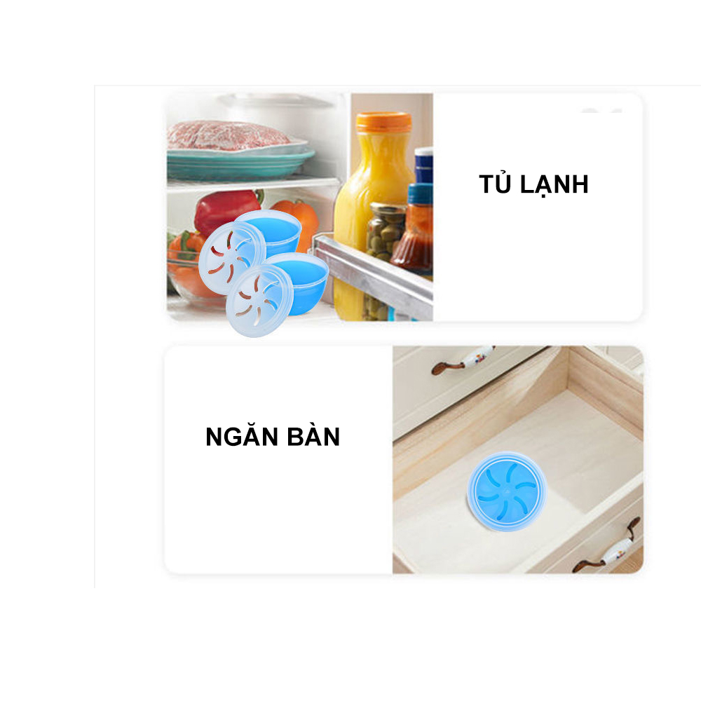 Combo 2 hộp khử mùi tủ lạnh, kháng khuẩn