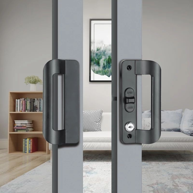 Khóa D cửa lùa đi nhôm xingfa dành cho cửa ban công