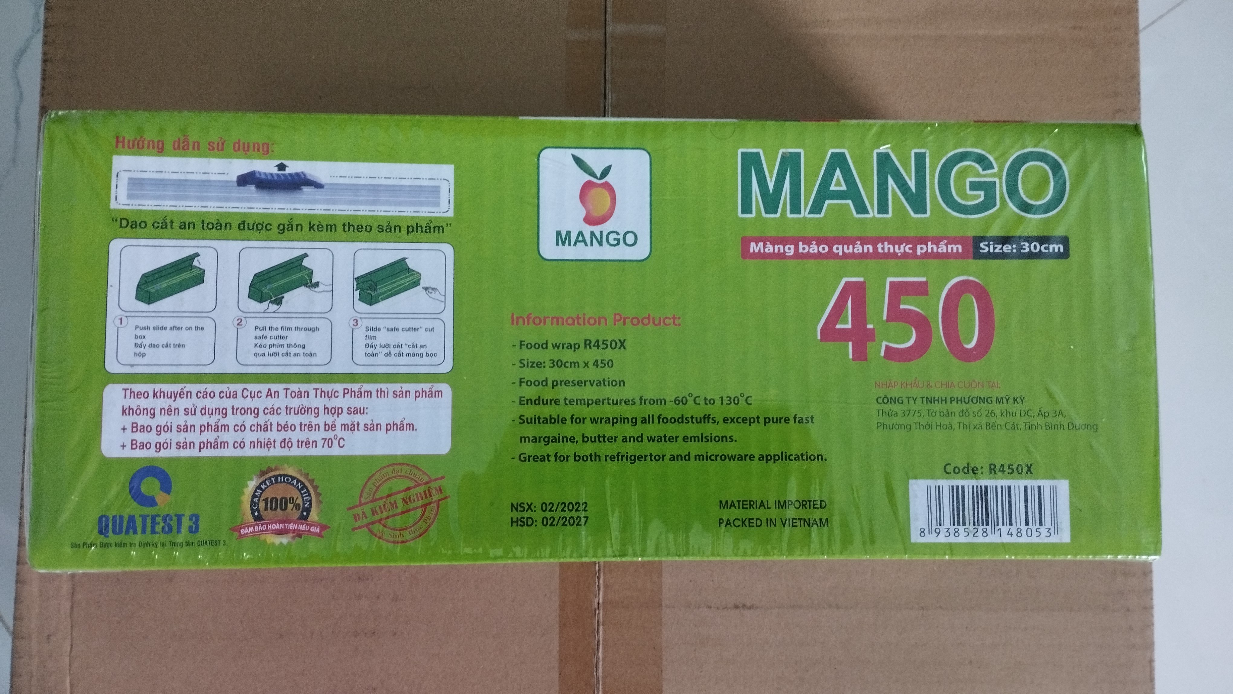 Màng bọc thực phẩm khổ 30cm (đủ loại 250, 450)