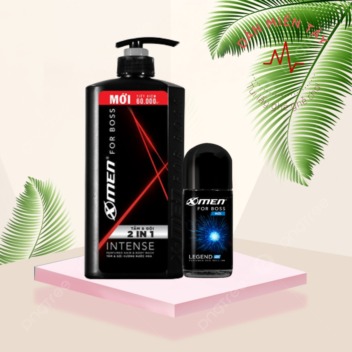 Tắm gội xmen x-men for boss intense 2in1 650g