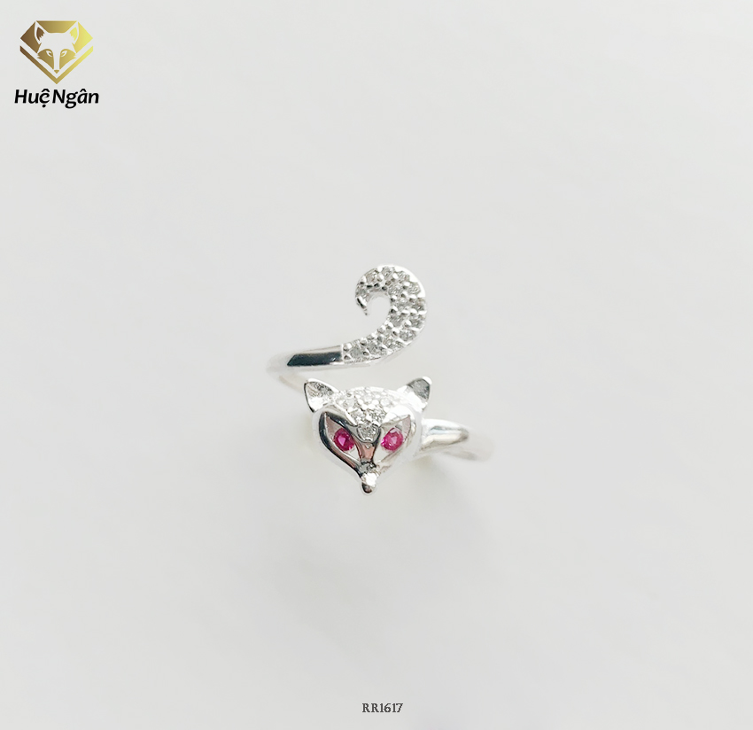 Nhẫn nữ trang sức bạc ý s925 bạc xinh - hồ ly quyến rũ rr1617