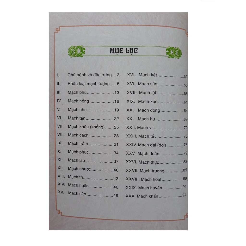 Sách bắt mạch - Sổ Tay Mạch Chuẩn (bìa mềm- sách màu) - Mhbooks
