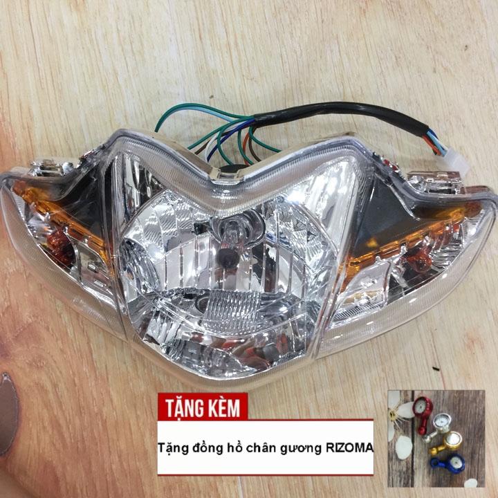 [QUÀ QUÀ QUÀ - TẶNG CHIẾC ĐỒNG HỒ CHÂN GƯƠNG] Đầu đèn pha xe WAVE S110, RSX bóng tròn siêu sáng - G422
