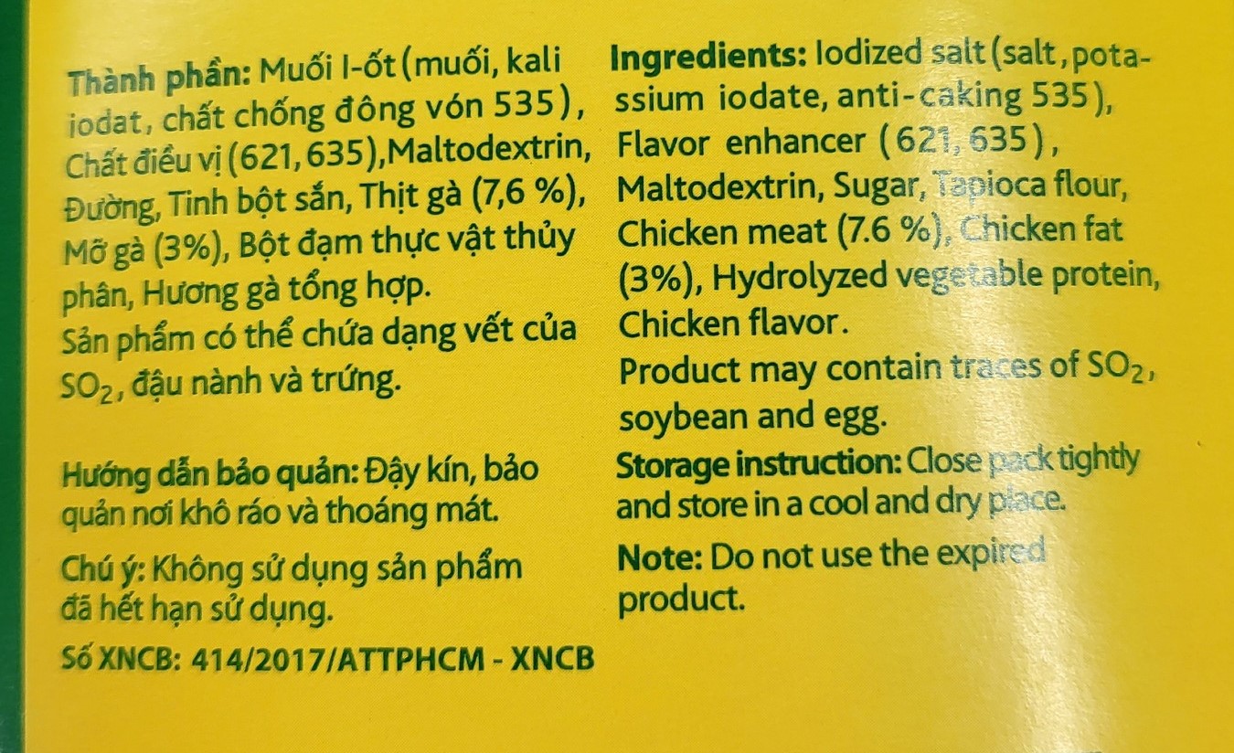 [Hộp 1 Kg] BỘT THỊT GÀ [VN] KNORR Chicken Powder