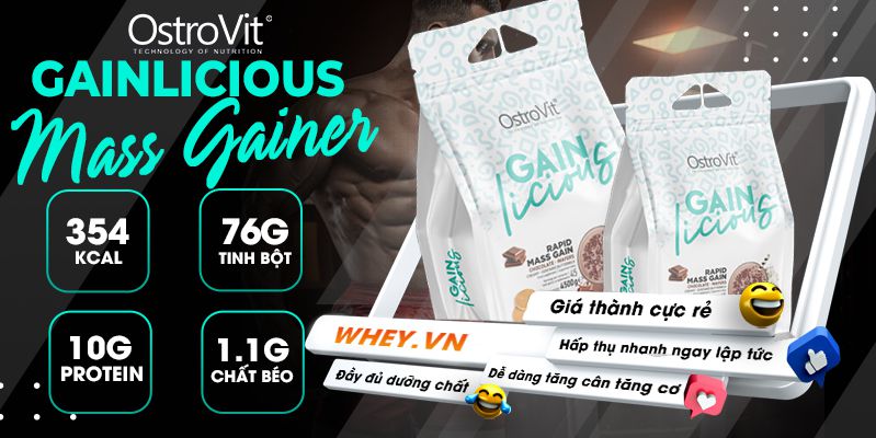 Tăng Cân Tăng CƠ OSTROVIT GAINLICIOUS MASS GAINER