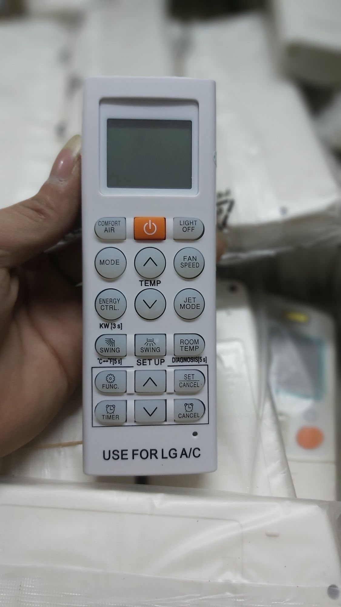 khiển điều hòa LG nút cam