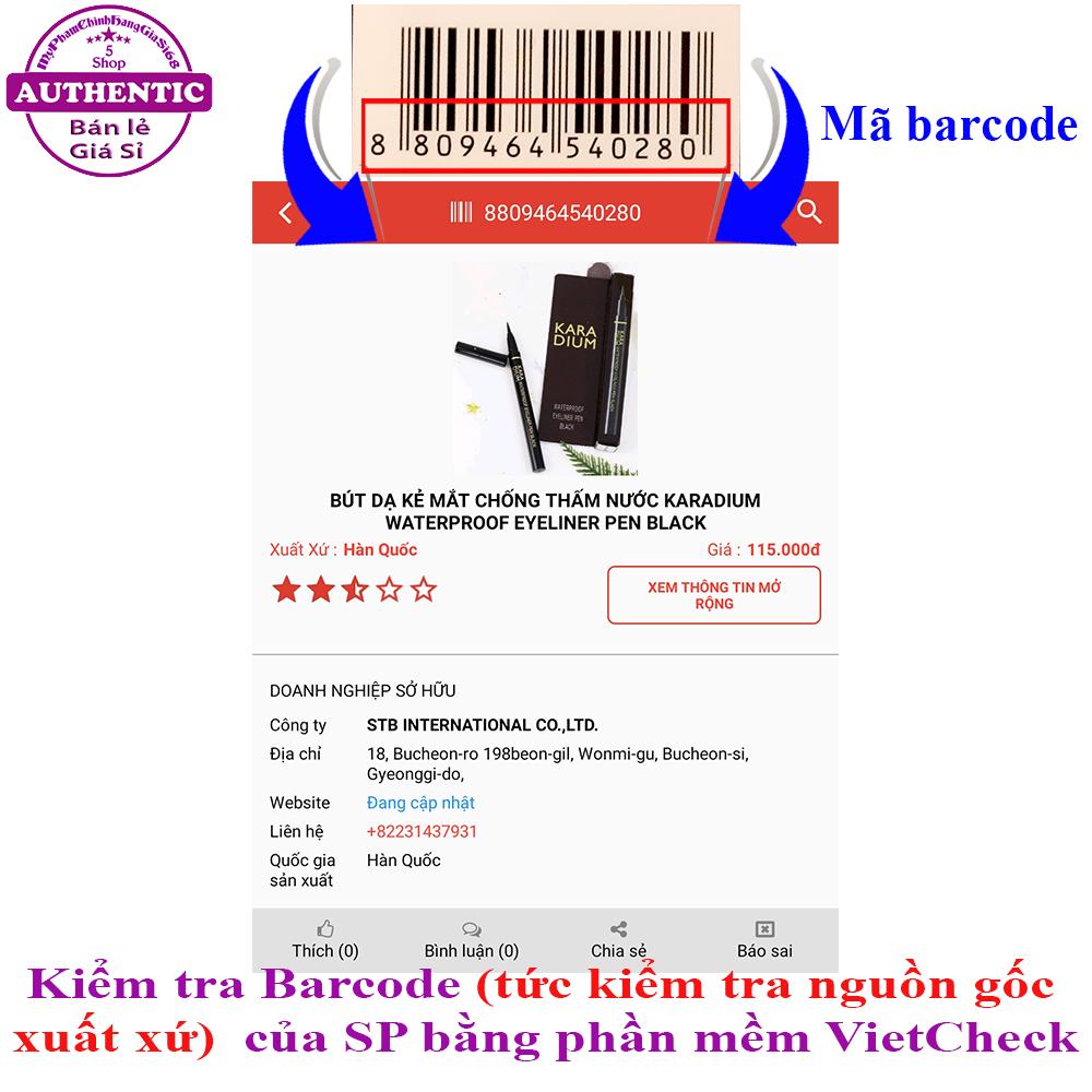BÚT DẠ KẺ MẮT NƯỚC KARADIUM HÀN QUỐC